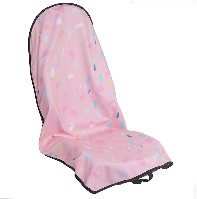 Car Seat Cover Protector Front Seats,for Gym Workout,Running,Swimming,Beach and Hiking,Waterproof Sweat Towel Bucket Seat Covers for Cars SUV Trucks (Pink Marbling, 1Pcs)