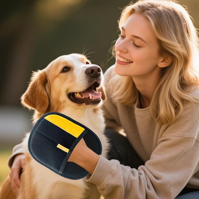 Pet Hair Removal Glove, Dog Cat Hair Gloves for Pet Hairs Removal, Reusable Pets Grooming Gloves for Dogs Cats, Washable Pets Hairs Remover Electrostatic Glove for Bed Couch Clothes Carpet (1pc)