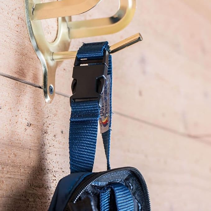 Dura-Tech Deluxe Fake Horse Tail Bag | Protects Fake Horse Tail | Full-Length Zipper | Tangle-Free Lycra Sleeve | Secure Tail Fastener | Handy ID Pocket | Color Navy