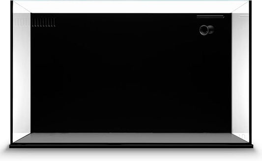 Ultum Nature Systems Dual AIO - Freshwater/Saltwater Compatible All in One Rimless Tank with Triple Chamber Filtration System, Integrated Filter Aquarium w/Leveling Mat - 20 Gallon, 60A, Black