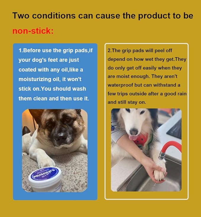 Dog Paw Pads Anti-Slip Grips,Dog Paw Protectors for Senior Dogs on Hot Pavement,Provides Traction to Keep Them from Slipping on Smooth Floors 20 sets-80 Pads Multicolor S