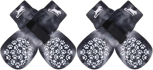 EXPAWLORER Anti Slip Dog Socks to Prevent Licking Paws, Dog Shoes for Hot Pavement, Dog Booties for Small Medium Large Senior Dogs, Traction Control Boots & Paw Protectors for Hardwood Floors