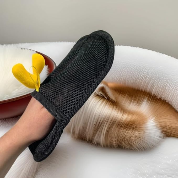 Morphcontainerpet Pet Hair Removal Gloves - Electrostatic Reusable for Cats & Dogs, Furniture, Carpet, Car Seats (1.2 oz)