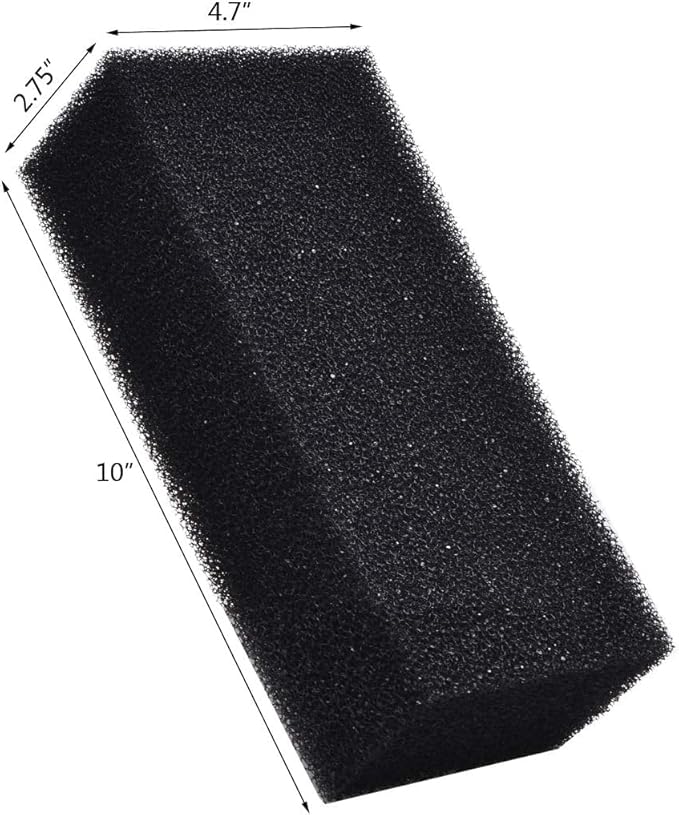 ALEGI Filter Foam Sponges, Bio Sponge Filter Media Pad, Cut-to-Size Foam for Aquarium Fish Tank (10" x 4.7" x 2.75")