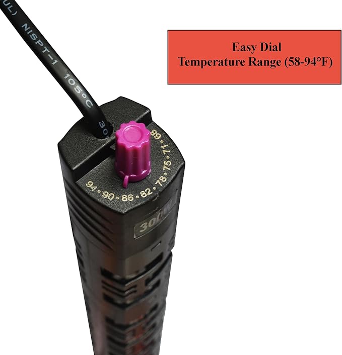 South Shore Retail MaxxHeat 300W Aquarium Heater – Durable with Protective Casing – for Fish Tanks, Stock Tanks, Koi Ponds, Outdoor Ponds, and De-Icing – Veteran-Owned Small Business