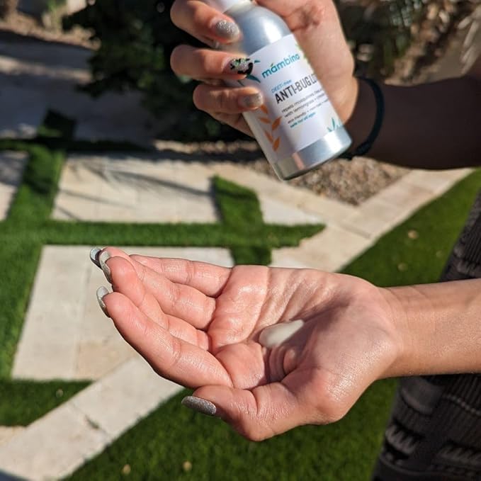 Anti-Bug Lotion DEET-Free – All-Natural Bug Lotion Travel Size Made with Nourishing Essential Oils – Bug Repellent for Babies, Kids, Adults, Camping, & More by Mambino Organics, 4oz