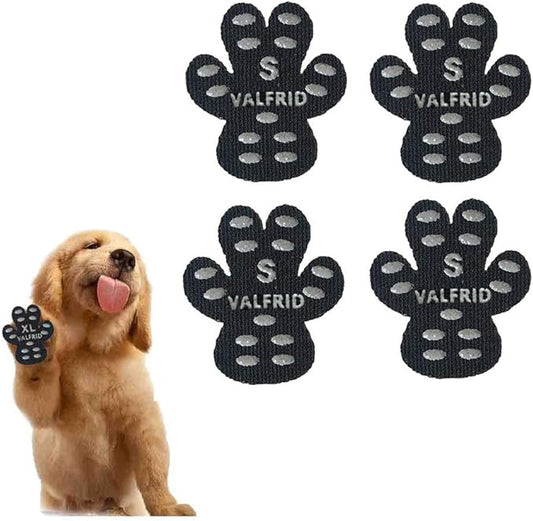 Dog Paw Protector Anti-Slip Grips to Keeps Dogs from Slipping On Hardwood Floors,Disposable Self Adhesive Resistant Dog Shoes Booties Socks Replacemen S 24 Pieces