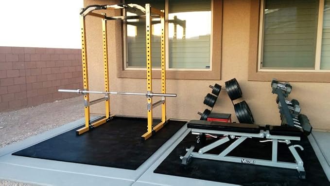 American Floor Mats - Horse/Stable Mats - Heavy Duty Stall Mats - Thick, Durable Rubber Flooring Solid Black 3/8" Thick - 4' x 25' Roll