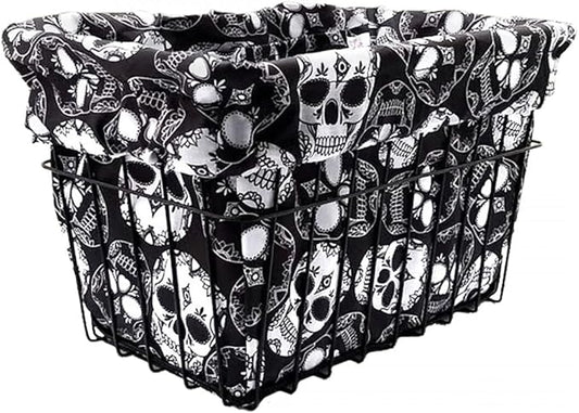 Cruiser Candy Bike Basket Liner Waterproof, Universal Fit for Most Bike Baskets, Stylish 2in1Tote, Bike Basket Cover, EBiKE Front Wire Or Wicker Bike Baskets Fits Up to 15x12x10