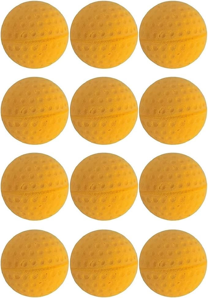 Cat Golf Balls for Indoor Cats Toy Ball Kitten Toys Interactive Cat Ball Sponge Foam Sponge Soccer Balls (Yellow)