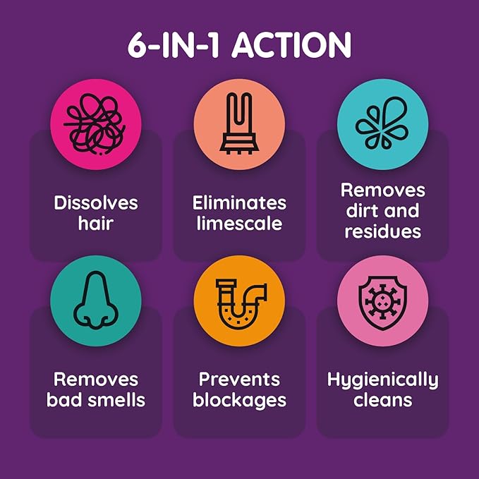 Vamoosh 6-in-1 Washing Machine Cleaner | Dissolves Pet Hair | Leaves No Residue | Removes Limescale | Eliminates Odor | Descales | Cotton Fresh Scent | For Front Load | 150g (Pack of 2)