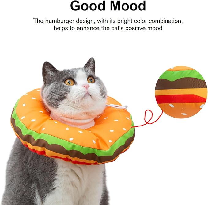EWES Cat Cone Collar Soft S Size Alternative Neck Cones to Stop Licking Kitten Comfy Elizabethan Collars After Surgery Neuter Dog Donut Collar for Pet e Collar Recovery Shame