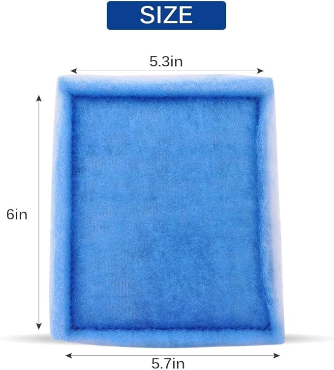 20PCS Fish Tank Filters, Aquarium Filter Cartridge Compatible with Rite-Size C & Fit for EZ-Change #3 20-40/30-60 Gallon Fish Tank Power Filter Replacement, #3 Fish Tank Filter