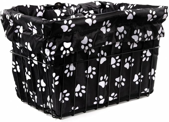 Cruiser Candy Bike Basket Liner Waterproof, Universal Fit for Most Bike Baskets, Stylish 2in1Tote, Bike Basket Cover, EBiKE Front Wire Or Wicker Bike Baskets Fits Up to 15x12x10