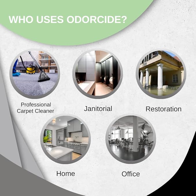 Odorcide Odor Eliminator Concentrate: Odor Eliminator for Strong Odor on Carpets, Hardwood & More - Smoke, Sweat & Pet Odor Eliminator for Home w/Non-Enzymatic Formula - Fresh Scent - 16 oz