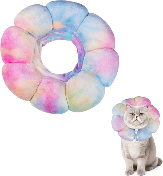 Cat Cone Collar Soft, Adjustable Cat Recovery Collar, Soft Cone for Cats Protective Cat Neck Cone After Surgery