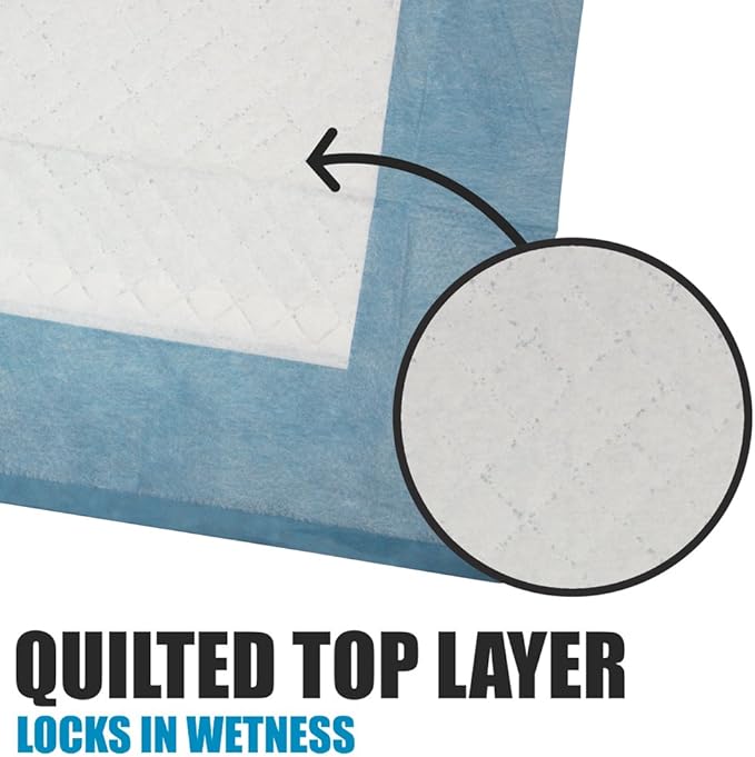 BV Puppy Pads XL 40 Count 28"x34" - Leak-Proof Pee Pads for Dogs with 6-Layer Design, Rapid Dry Sheet & Attractant - Dog Pad Extra Large with Odor Control - Perfect for Big Dogs & Indoor Use