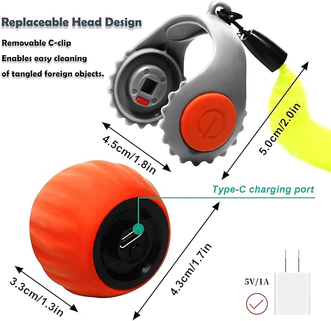 Smart Speedy 3.0 Interactive Cat Ball with Auto Obstacle Avoidance - Indoor Kitten Toy for Mental Stimulation & Playtime Fun ，2025 Edition (Orange)