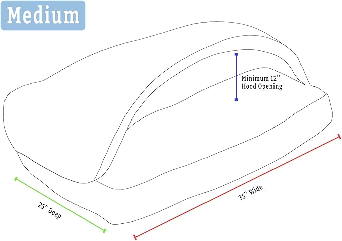 Snoozer Pet Products Rectangle Cozy Cave Dog Bed, Medium, Navy