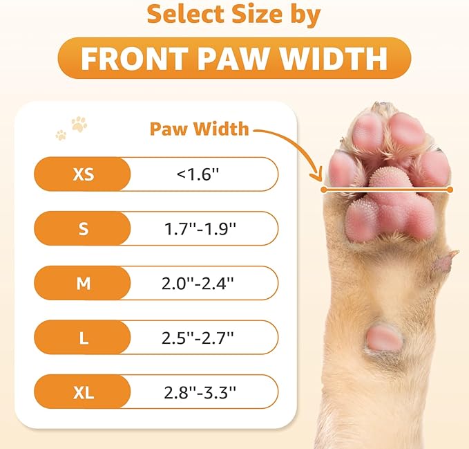 Double Sides Non-Slip Dog Socks to Prevent Licking Paws - Strong Traction for Paw Protector, Senior Dogs, Hardwood Floors, Dog Booties with Grippers X-Small