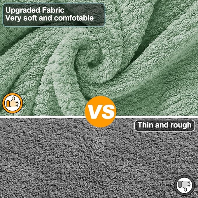 Medium to Large Size Dog Bathrobe, Quick Drying Super Absorbent Used for After Bathing, Warm Dog Towels, Adjustable Hoodies and Belts for Pet Dogs Bath Clothes Products (Green Jacquard, 3XL)