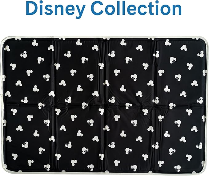 The Green Pet Shop Cool Pet Pad - Extra Large, Disney’s Mickey & Minnie Mouse - Self-Cooling, Pressure Activated Mat for Dogs & Cats from 80+ lbs - Non-Toxic Gel, No Water Needed