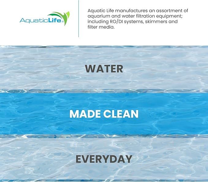 Aquatic Life RO Buddie 4-Stage Reverse Osmosis Deionization Water Filter System RO/DI Filtration Units for Aquarium, 50 GPD