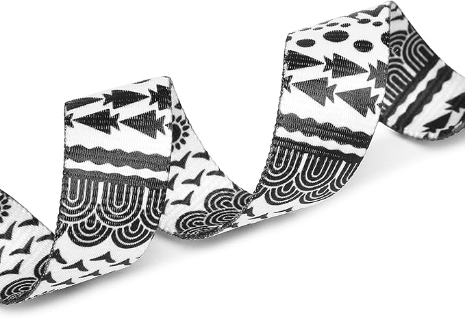 Mercano Adjustable Dog Collar - Special Design Patterns, Soft Nylon Comfortable Durable Pet Collar for Small Medium Large Dogs (XS, Black White B)