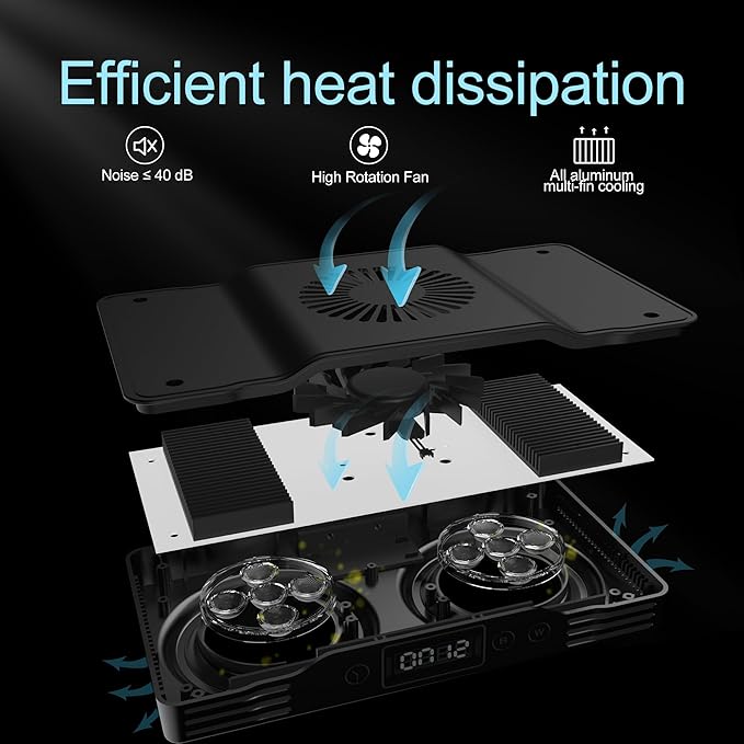 Aquarium Light –A036 Reef Tank Light 36 Watts Saltwater Light with Touch Control, Reef Lights for Coral Reef Nano Fish Tank Marine Tanks with Timer & Screen