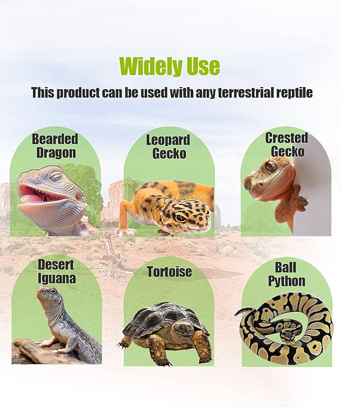 Bearded Dragon Tank Accessories, Reptile Substrate Floor for Bearded Dragon Enclosure 4x2x2, Leopard Gecko Tank Liner Mat for 120 Gallon Reptile Tank