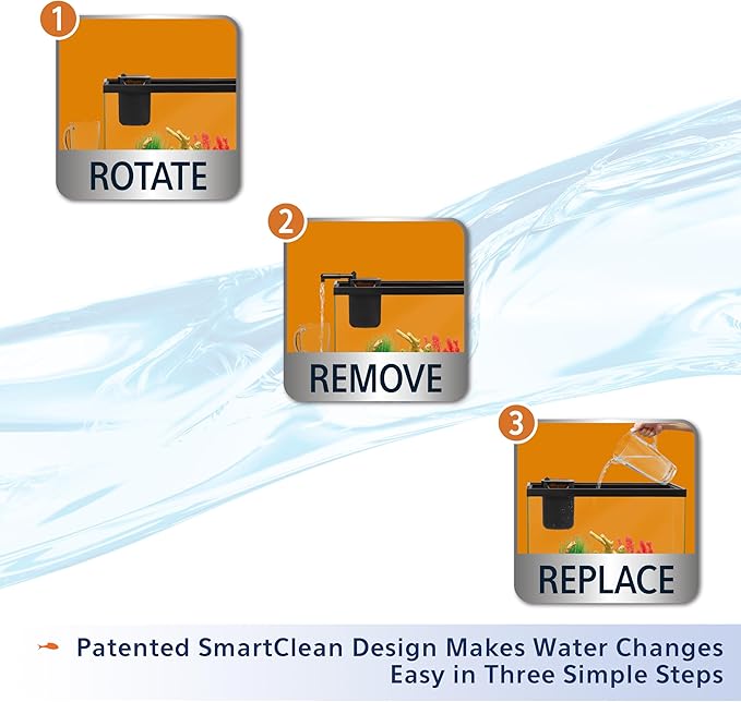 Aqueon QuietFlow Internal Filter with SmartClean Technology, Extra Small