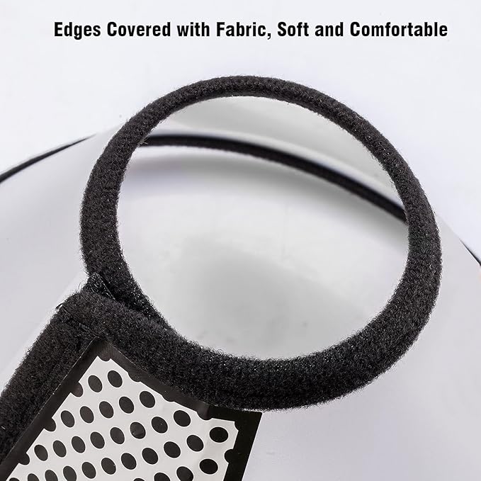 Depets Adjustable Recovery Pet Cone E-Collar for Cats Kittens Rabbits, Plastic Elizabeth Protective Collar Wound Healing Practical Neck Cover, Neck Girth 6.1 in