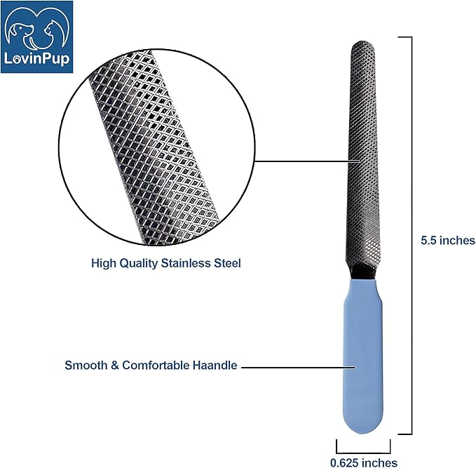 Dog Nail Filer, Professional Nail Grooming Tool, Dog and Cat Nail Files, for Smoothing Rough Edges of Pet’s Nails, Best Nail Filer for Small/Large Dogs & Cats (1 Dog Nail Filer)