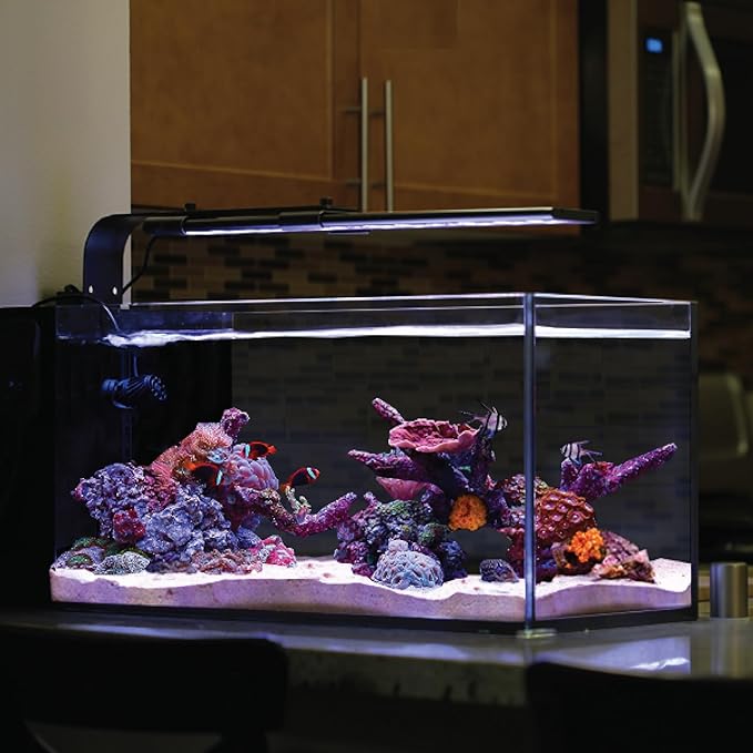CURRENT USA 48"-60" Inch Orbit Marine LED Saltwater Reef Marine Aquarium Light with Bluetooth App Control | Wireless Lighting & eFlux Wave Pump Control for Fish Tank (4203)