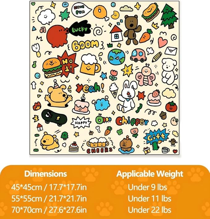 Magic Cat Wrap for Cutting Nails & Grooming, Self Adherent Fabric Wrap for Cats, Multi Functional Pet Grooming Towel Blanket, Wrap Snug and Groom for Cats, 21.7 in, Under 11 Ibs