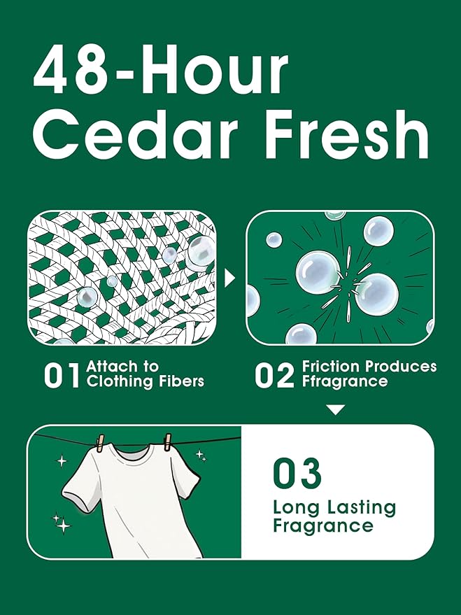 Pet Hair Remover for Laundry, 90% Fur Removal, Fabric Softener Liquid(Non-Dissolving) + Stain Remover, Removes Residue & Odors, Cedar Scent – 27 fl oz, 32 Loads