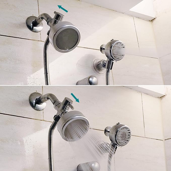 Pet Shower Set with 8.2ft Hose for Bathroom Shower Arm (Adhesive Holder)