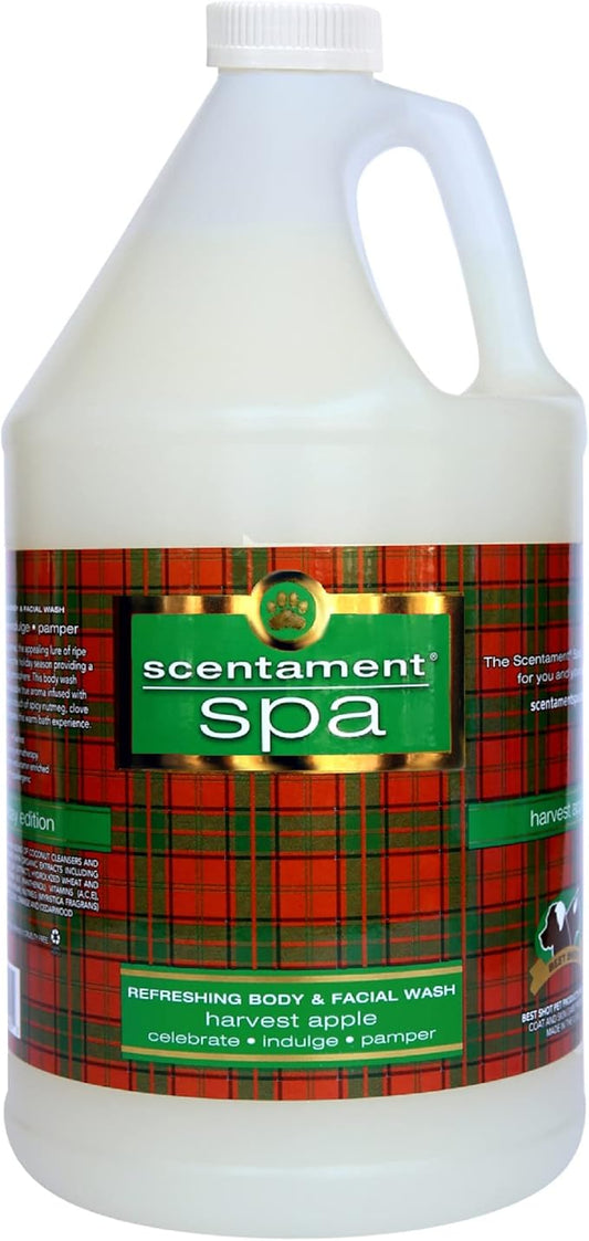 Best Shot Scentament Spa Seasonal Facial & Body Wash, Harvest Apple, 1 Gallon