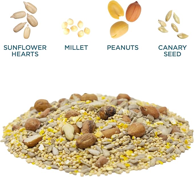 Audubon Park Waste Free Wild Bird Seed, No Mess Bird Food for Outside Feeders, 15-lb. Bag