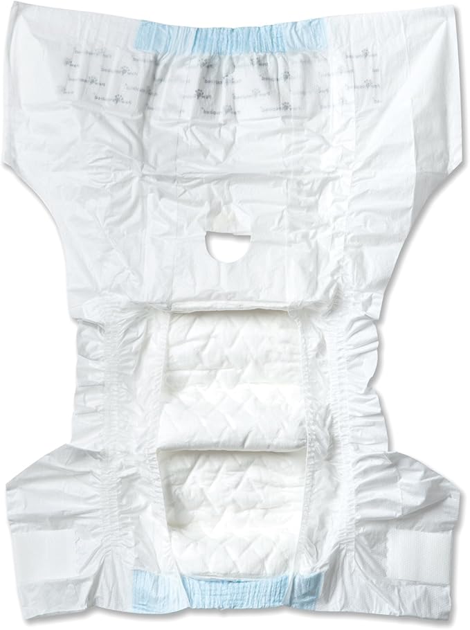 Paw Inspired 32ct Disposable Dog Diapers | Female Dog Diapers Ultra Protection | Diapers for Dogs in Heat, Excitable Urination, or Incontinence (X-Small)