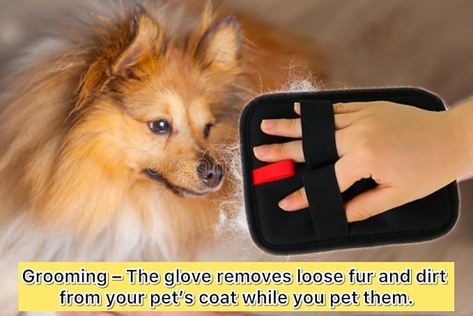 Pet Hair Removal Glove, Electrostatic Pet Hair Removal Gloves, 2025 Newly Upgraded, Reusable Hair Remover for Couch, Furniture, Carpet,Car Seat, Animal Fur Removal Tool, 1-PCS