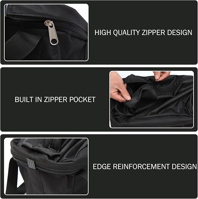 Bike Basket, 10kg Storng Bearing Foldable Bike Front Basket, Removable Dog Carrier for Handlebar, Machine Washable