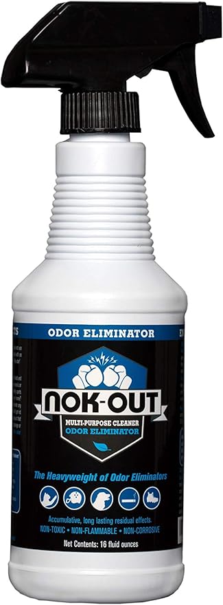 NOK OUT Odor Remover, Pet Deodorizer and Cleaning Spray, Made in the USA, 16 Fluid Ounce Spray