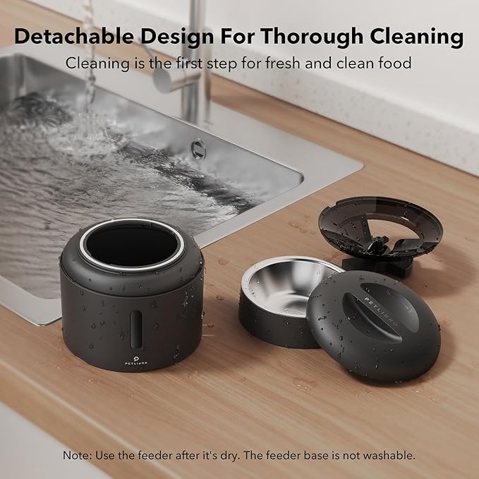 PETLIBRO Automatic Cat Feeder, 5G WiFi Pet Feeder with Freshness Preservation, Timed Cat Feeders for Dry Food, Up to 48 Portions 10 Meals Per Day, Granary Pet Feeder for Cat/Dog