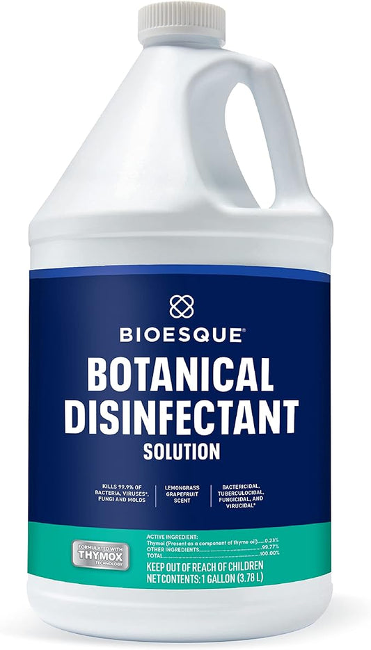 Bioesque Botanical Disinfectant Solution, Heavy Duty Broad-Spectrum Disinfectant, Kills 99.9% of Bacteria, Viruses*, Fungi, & Molds, 1 Gallon (Pack of 1)