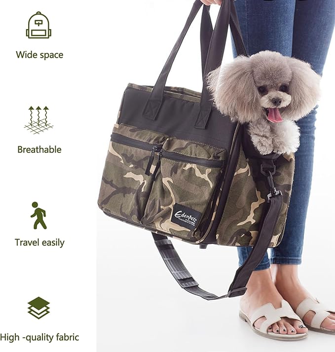 Cat Carrier Bag, Foldable Pet Bag Airline Approved, Pet Travel Carrier for Medium Cats Small Cats Dogs, Sturdy Transport Carriers Long Trips(Grey)
