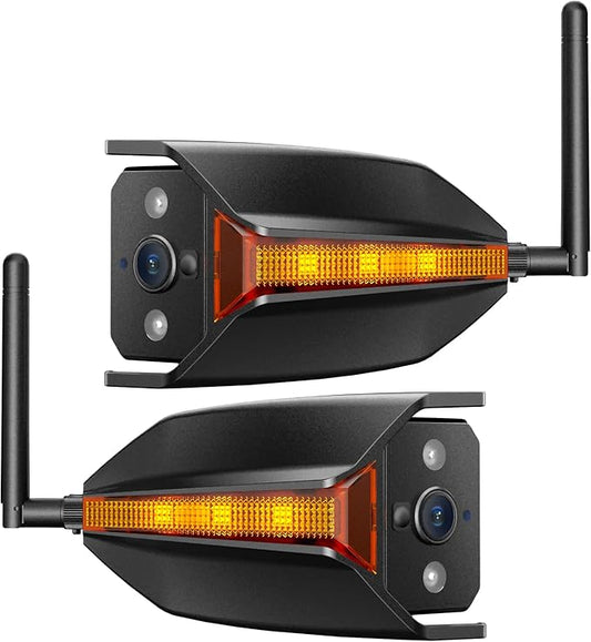 AUTO-VOX RV Backup Camera Wireless System: Left/Right Side Cameras, Adjustable Angle with IR Night Vision, IP69K Waterproof, Works Only with WF1, for Class A/B/C Motorhome, 5th Wheel, Travel Trailer