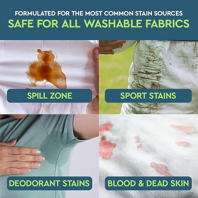 Puracy Stain Remover Cleaning Spray - Enzyme-Powered Stain Removal Spray As Seen on TikTok, Natural Travel Spot Remover for Clothes (Unscented, 48 fl oz + 16 fl oz)