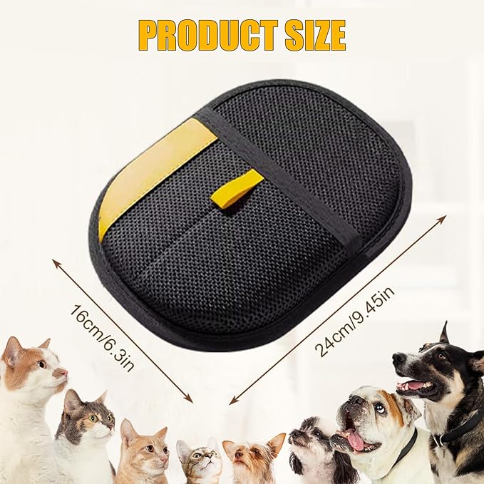 Pet Hair Removal Glove-2 Pack Reusable Electrostatic Pet Hair Remover Glove, Pet Hair Removal Tool for Cats & Dogs - Suitable for Couch, Clothing, Carpet, Furniture, Car Seats