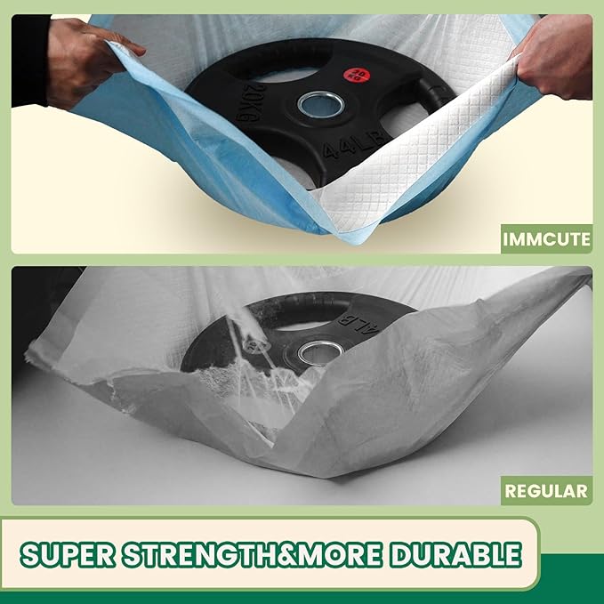 IMMCUTE Puppy Pads 30x28 Inches, 30 Count- Extra Large Super Absorbent Puppy Training Pads with Double Leak-Proof Layer | Thick Disposable Potty Pads for Dogs, Puppies & Pets | Odor Control, Quick Dry